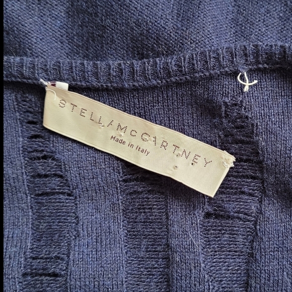 STELLA Mccartney distressed knit top distressed sleeveless sweater vest - Picture 6 of 7